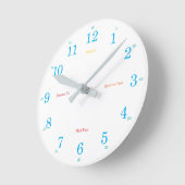 学の ラウンド壁時計 (傾斜)