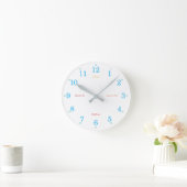 学の ラウンド壁時計 (ホーム)