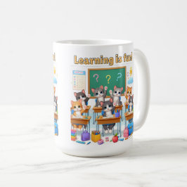 学はおもしろい・マグ コーヒーマグカップ