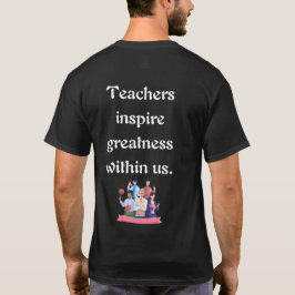 学は先生で始まる Tシャツ