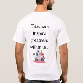 学は先生で始まる Tシャツ