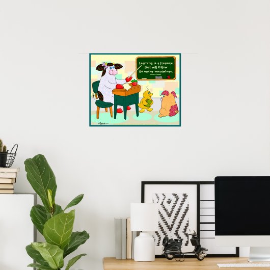 学は宝だ ポスター (ホームオフィス)