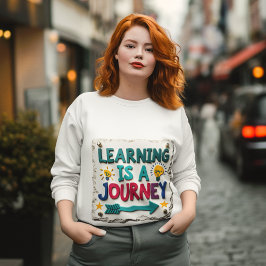 学は旅だ感動的」 Tシャツ