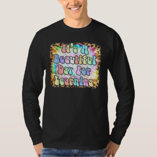 学びの素晴らしい日 レトロ教師スタッド Tシャツ
