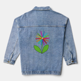 学びの花 デニムジャケット