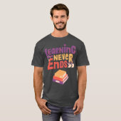 学びは決して終わらない少年 Tシャツ (正面フル)