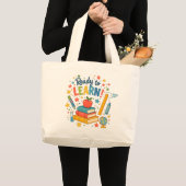 学ぶ準備はできています ラージトートバッグ (正面(商品))