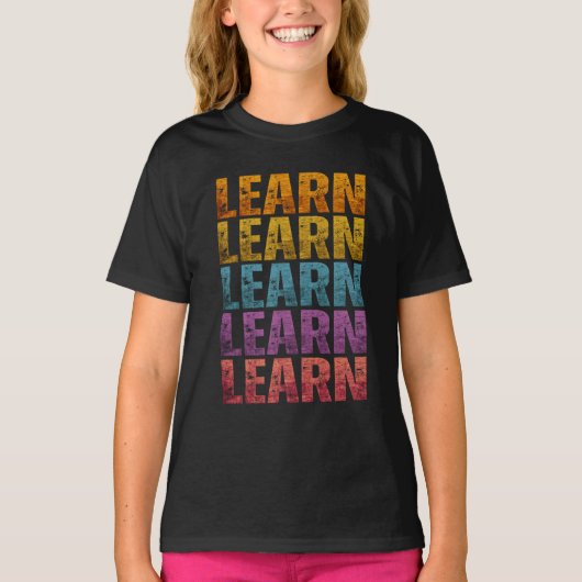 学ぶ 学ぶ Tシャツ (正面)