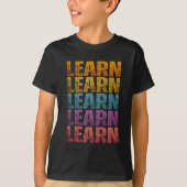 学ぶ 学ぶ Tシャツ (正面)