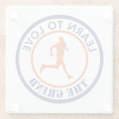 学を愛すランニングる ガラスコースター (裏面)