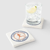 学を愛すランニングる ストーンコースター (横)