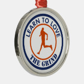 学を愛すランニングる メタルオーナメント (右)
