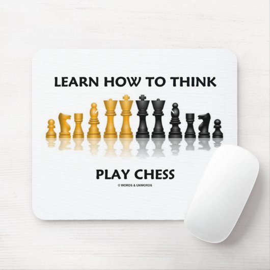 学んで下さい演劇のチェス(チェスの態度)を考える方法を マウスパッド (マウス)