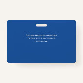 学インスパイア校ボランティアスタッフ先生ID写真 バッジ (裏面)