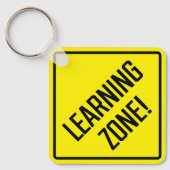 学ゾーン！メタルスクエアキーホルダー キーホルダー (正面)