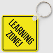 学ゾーン！メタルスクエアキーホルダー キーホルダー (裏面)