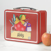 学パーソナライズされた校 メタルランチボックス (インサイチュ)