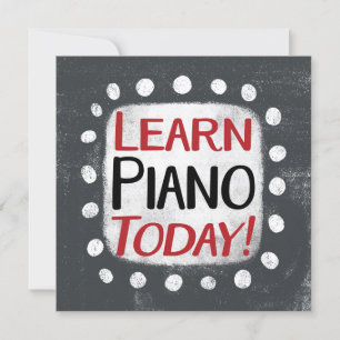 学ピアノ今日グリーティングカード カード