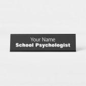 学モダン校心理学者の机の名前プレート デスクネームプレート (正面)