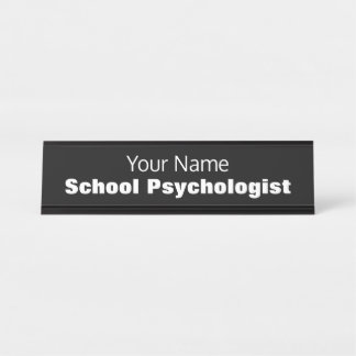 学モダン校心理学者の机の名前プレート デスクネームプレート