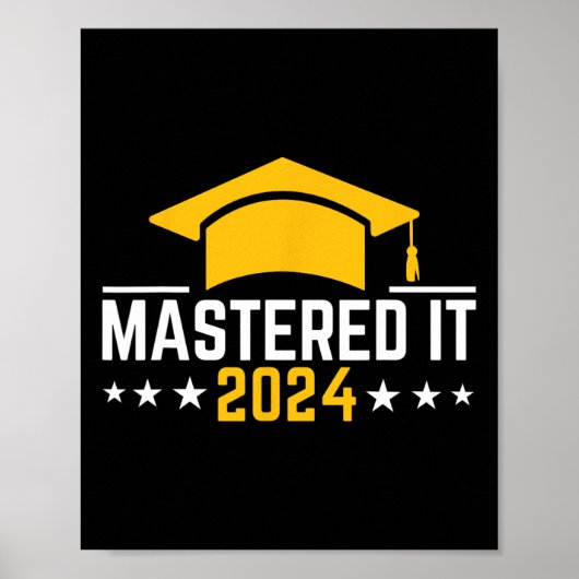 学位の卒業をマスター2024 ポスター (正面)