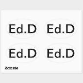 学位をプライドで表示 楕円形シール (シート)