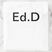 学位をプライドで表示 楕円形シール (バッグ)