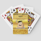 学位を持つ卒業ポテトキャラクター トランプ (裏面)