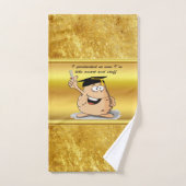 学位を持つ卒業ポテトキャラクター バスタオルセット (ハンドタオル)