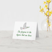 学位を許す1人 – 許し引用文 カード (黄色い花)