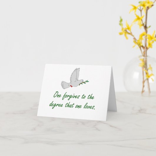 学位を許す1人 – 許し引用文 カード (黄色い花)