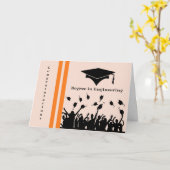 学位エンジニアリングおめでとう カード (黄色い花)