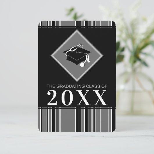 学位取得可能なカスタマイズ可能年 招待状 (スタンド正面)