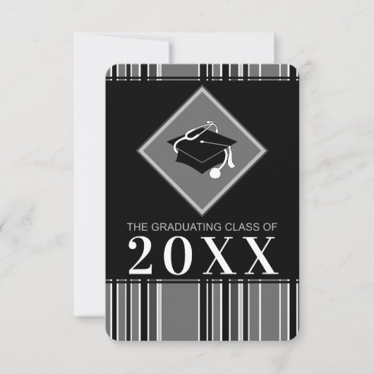 学位取得可能なカスタマイズ可能年 招待状 (正面)