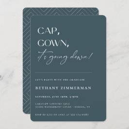 学位帽とドレスが登場！卒業パーティーのお知らせ 招待状