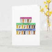 学位教えおめでとう カード (黄色い花)