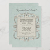 学位枠卒業招待状 招待状 (正面/裏面)