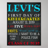 学位表の最初の日 ポスター (正面)