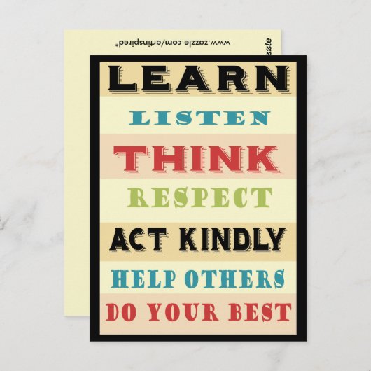 学先生 ポストカード (正面/裏面)