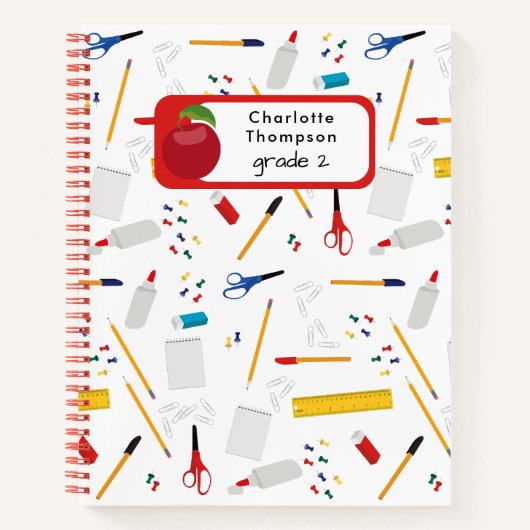 学務所用品パターン学生 ノートブック (正面)