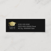 学名カードエレガントクラス コーリングカード (裏面)