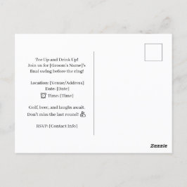 学士おもしろいゴルファー用ゴルフことわざ ポストカード