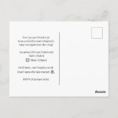 学士おもしろいゴルファー用ゴルフことわざ ポストカード (裏面)