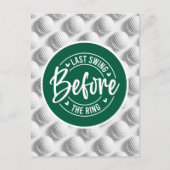 学士おもしろいゴルファー用ゴルフことわざ ポストカード (正面)