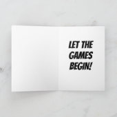 学士おもしろいバチェロレッテおめでとうカード カード (内部)