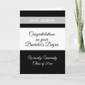 学士カスタム学位の卒業証書 カード (正面)