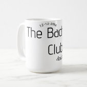 学士クラブ 名前 年 スタイリッシュ トレンディ カーヴィー コーヒーマグカップ (正面左)
