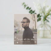 学士バチェロレッテ独身のハッピーホリデイズカード ポストカード (スタンド正面)