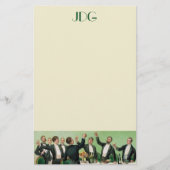 学士モノグラムの文房具 便箋 (正面)