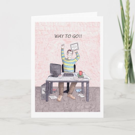 学士号の授与おめでとう カード (正面)